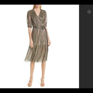 BA & SH Glittery star metallic dress NWT size 0. BASH